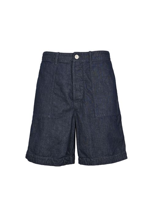 Bermuda in denim 3/1 di cotone C.P. COMPANY | 20CMBE180A 110295WD08